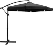 Instahut Outdoor Umbrella 3M Black 