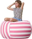 Stuffed Animal Storage Bean Bag Chair - 38" Extra Large Plush Toy Storage Bean Bag Cover for Kids and Adults | Premium Cotton Canvas