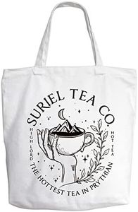 Book Inspired Gift Velaris The City of Starlight Tote Bag ACOTAR Inspired Shopping Bag for Book Lover (hot tea bag)