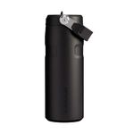 Stanley 1913 Flip Straw Sports Water Bottle with Straw 0.47L - 8 Hours Cold - 40 Hours Iced - Stainless Steel - BPA Free - Leak Resistant - Fits in Cup Holder - Dishwasher Safe - Black 2.0