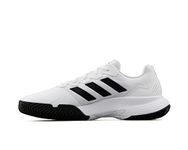 adidas Men's Gamecourt 2 M Tennis Shoes, White Black, 9 UK