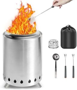 Brillistep Smokeless Tabletop Fire Pit, Stainless Steel Portable Table Top Fire Pit For Camping, Outdoor, Indoor, Garden, Birthday/Housewarming Gift