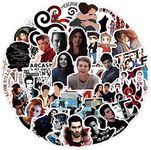 US TV Series Teen Wolf Stickers,50PCS TV Show Teen Wolf Graffiti Vinyl Waterproof Decals for Water Bottles Computer Bicycle Skateboard Luggage Phone Pad Laptop Kids Teens Stickers Pack