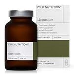 Wild Nutrition Food-Grown® Magnesium Supplements | Naturally Sourced Pure Magnesium Tablets for Sleep, Muscle Recovery, and Healthy Bones | Magnesium Supplements for All | 60 Capsules