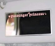 Passenger Princess Sticker Funny Car Stickers Decal Truck Car Accessories for Rearview Mirror Window JDM Vinyl Letter Decals for Men Women Girls Cute Queen (3 Pack Pink, 4.7IN)