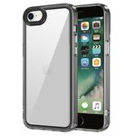 Amazon Basics Back Case Cover for iPhone 8 (TPU + PC_Black)