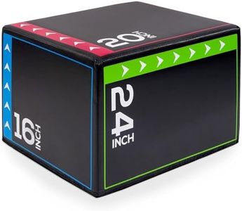 BalanceFrom Foam Plyo Jumping Exercise Box for Home Gym, Multiple Size and Color Options - for Plyometric Jump Training, HIIT Workouts, Step-Ups, Agility Drills and Lower Body Strength