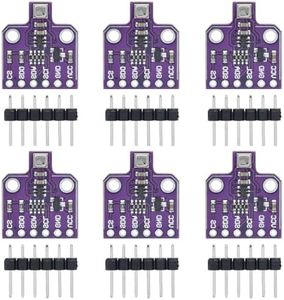 6 packs BME680 Digital 4-in-1 Environmental Sensor Module - Temperature/Humidity/Barometric Pressure/VOC Gas Monitoring via I2C/SPI, High Precision (±3%), 5V DC