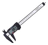 150mm 6inch Plastic Digital Caliper LCD Digital Electronic Ruler Carbon Fiber Vernier Caliper Gauge Micrometer Measuring Tool