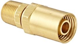 Dixon Valve & Coupling BN44RU87 Reusable Brass Fitting, 1/2" Hose ID x 7/8" Hose OD x 1/2" NPTF Male