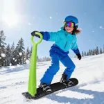 AIDEBIBI Snow Scooter, Fold-up Snowboard with Handlebar Kick-Scooter Sliding Snow Sled for Kids and Adults, Toddlers Ski Skate, Teenagers Outdoor Fun Winter Toys for Grandkids & Teens