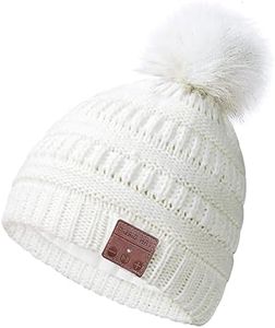 ChenFec Bluetooth Beanie Hat for Women Wireless Headphones Beanie Bluetooth Women Girls Tech Music Bluetooth Hat of Bluetooth Distance to 30-45,Winter Beanie with Headphones