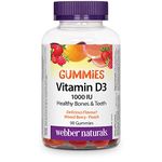 Webber Naturals Vitamin D3 1000 IU, 90 Gummies, For Healthy Bones, Teeth, and the Maintenance of Good Health