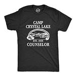 Crazy Dog Mens T Shirt Camp Crystal