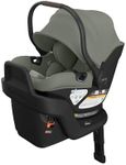 UPPAbaby Aria V2 Lightweight Infant Car Seat - Just Under 6 lbs - Base with Load Leg + Infant Insert + All-Weather FootCover Included - Direct Stroller Attachment - Evelyn (Green Meadow)