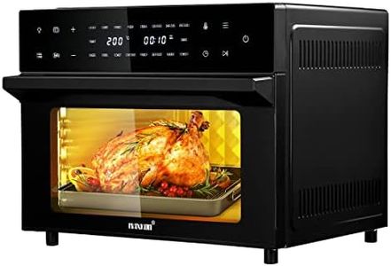 Maxkon Air Fryer 30L Large Oven-Electric with Full Touch Screenï¼Œ 1800W Oil Free Big Air Toaster Cooker with Dual Cook Function Black