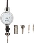 Fowler 52-562-003 Horizontal White Dial X-Test Indicator, 0.001" Graduation Interval, 0.060" Maximum Measuring Range, 1" Diameter