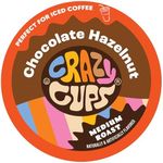 Crazy Cups Flavored Hot or Iced Coffee for Keurig K-Cup Machines, Better Than Hazelnut, Recyclable Pods, 22 Count