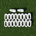 Fitfix® Soccer Goal Net Clips - Set of 80 Clips for Secure Net Attachment - Essential Accessories for Football, Lacrosse, and Hockey Nets - Keep Your Goals Ready for Action (White)