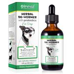 Dog Wormer Liquid, Liquid Herbal Dewormer for Dogs, Natural Liquid Wormer for Dogs, Intestinal Tract Support Formula,Gentle & Effective Wormer for Dogs, for All Breeds and Size Dogs (1PC)