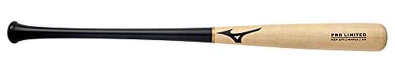 Mizuno MZP 271 Pro Limited Maple Wood Baseball Bat, Natural-Black, 33 inch