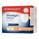 TRANQUILITY Premium Overnight Disposable Absorbent Underwear (dau) - Md - 72 Ct - 6.53 ounces, blue (B0039Y1MLA)