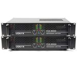 VONYX 2x VXA-3000 II Professional Power Amplifiers 19" Rack Mountable Disco ...