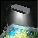 boxtech Aquarium Light Full Spectrum Fish Tank Light Clip on Fish Tank USB 360° Rotation Lighting for Freshwater Tank (3W)