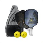 JOOLA Essentials Performance Pickleball Paddle with Reinforced Fiberglass Surface and Honeycomb Polypropylene Core,Set