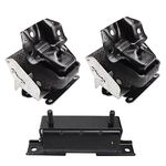 Set of 3, Front Motor Mount and Trans Mount Compatible with 2007-2013 Silverado Sierra 1500 5.3L 6.0L 6.2L 4WD Auto Trans Engine, Replacement for A2638 A5365 A5365