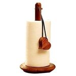 Barrels Wooden Brown Kitchen Tissue Roll Holder & Toilet Paper Holder, Brown