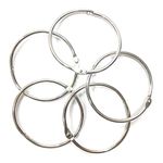 Arham Mktg Metal Loose Leaf Book Binder Buckle Rings Scrapbook Sketchbook Craft Photo Album DIY Binding Ring (5 cm)