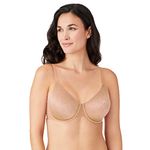 Wacoal Women's Back Appeal Underwire Bra, Praline, 34F