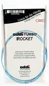addi Turbo Rockets 40-inch (100cm) Circular Knitting Needle; Size US 04 (3.5 mm) 775-40-04