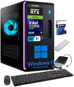 Alienware Aurora R16 Gaming Desktop Computer • NVIDIA GeForce RTX 5080 16GB GDDR7 • Intel Ultra 9 285K (24-Core) • NPU AI • Windows 11 Pro • Wi-Fi 7 • w/Accessories • 64GB DDR5, 4TB SDD, 2TB HDD