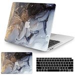 Watbro Compatible with MacBook Pro 13 inch Case 2020 2019 2018 2017 2016 Release M1 A2338/A2289/A2251/A2159/A1989/A1706/A1708 Laptop Hard Shell Case & Keyboard Cover,Colorful Marble