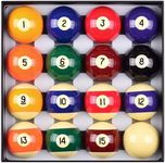 vonezone Billiard Balls 2-1/4"-Inch Regulation Size Billiards Pool Balls Set 16 Balls Set,Pool Table Accessories (UBL01-P)