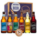 Hobsons Birthday Beer Gift - 6 x 500ml Bottles of our Finest Pale Ales, Traditional Bitters, Dark Beers & Hoppy Ales