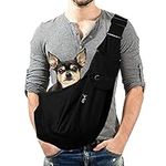 Lyneun Pet Bag, Hand-Free Pet Sling Carrier for Cats and Dogs With Adjustable Shoulder Strap Suitable for Walking Travel Outdoor