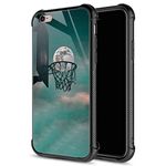 CARLOCA Compatible with iPhone 6S Case,Moon Basketball Love iPhone 6 Cases for Girls Boys,Graphic Design Shockproof Anti-Scratch Drop Protection Case for iPhone 6/6S