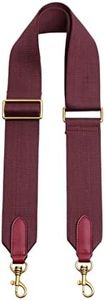 jiesinlov Purse Strap for Handbag Adjustable Replacement Crossbody Bag Wide Canvas Shoulder Strap (jujube red)