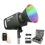 Aputure Amaran 300c RGBWW LED Video Light 300W 2500K-7500K, CRI 95+ TLCI 95+, DC/AC Power Supply, 9 Integrated Lighting Effects with Bowens Mounts for Studio Photography