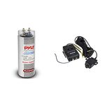 Pyle 5.0 Farad Digital Power Capacitor + Scosche LOC2SL Line Output Converter