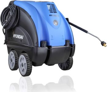 Hyundai 2600 PSI Hot Water Pressure Washer – 6.3kW 3-Phase Electric, Portable, Blue