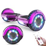 GeekMe Hoverboards for kids 6.5 Inch, Quality hoverboards with Bluetooth Speaker,Beautiful LED Lights,Gift for kids and teenager