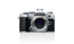 Olympus OM-D E-M5 Mark III Micro Four Thirds System Camera Housing, 20 MP Sensor, 5-Axis Image Stabilizer, Powerful Autofocus, Electronic OLED Viewfinder, 4K Video, Wi-Fi, Bluetooth, Silver