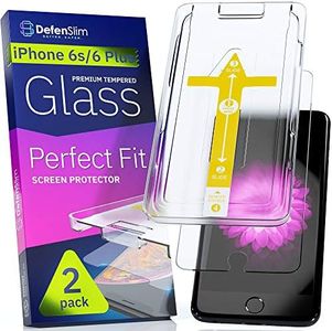 Defenslim iPhone 6s Plus Screen Protector [2-Pack] with Easy Auto-Align Install Kit - Tempered Glass for iPhone 6s Plus, 6 Plus (5,5") - New Glass with Your Next Phone
