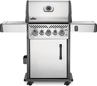 Napoleon Rogue SE 425 BBQ Grill, Stainless Steel, Propane Gas - RSE425RSIBPSS-1 - with Three Burners and Infrared Sear Station Side Burner and Rear Burner, Barbecue Gas Cart, Gas BBQ Cart