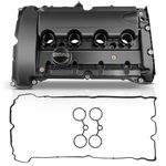 A-Premium Engine Valve Cover Kit with Oil Filler Cap Compatible with 2007-2012 Mini Cooper S JCW R55 R56 R57 R60, 1.4L Turbo (N14B16 Engine), Replace # 11127561714 11127646555