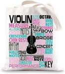 BWWKTOP Violinist Canvas Tote Bag V